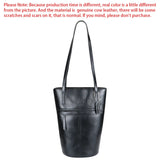 Royal Bagger Simple Shoulder Underarm Bags, Genuine Leather Versatile Casual Bucket Bag, Commuting Women's Handbag 1694