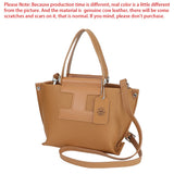 Royal Bagger Top-Handle Genuine Leather Handbag for Women, Trendy Casual Crossbody Bag, with Adjustable Shoulder Strap 1859