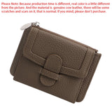 Royal Bagger Short Wallet for Women Genuine Cow Leather Coin Purse Fashion Simple Change Pouch Zipper Thin Card Holder 1488