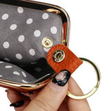 Royal Bagger Coin Purse for Women Genuine Cow Leather Fashion Clutch Bag Mini Lipstick Storage Bag Kiss Lock Change Pouch 1472